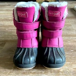 Kids Cat and Jack Snow Boots Size 12 Pink